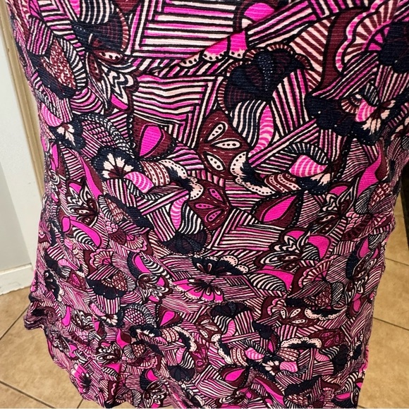 ZARA  Trafaluc Printed Side Cut Out Mini Dress Size Medium - Picture 6 of 8